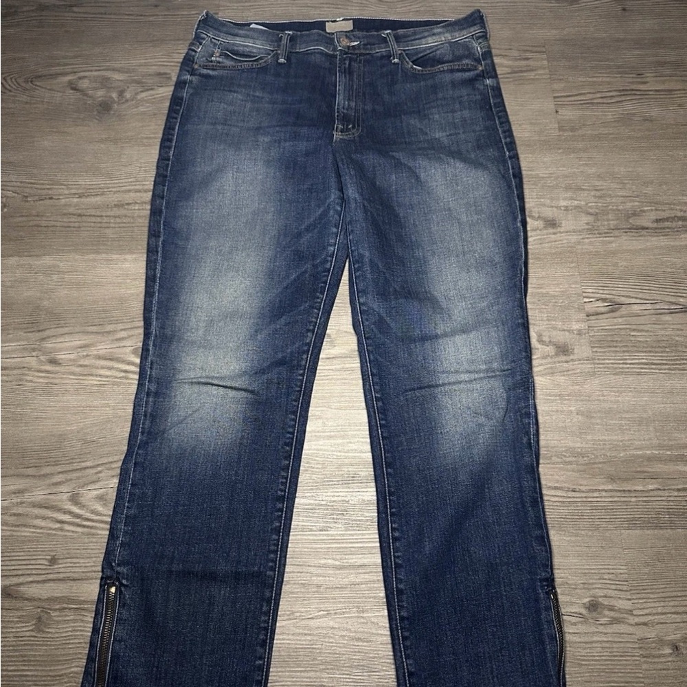 MOTHER The Rascal Ankle Zip - Size 30 - Can’t Leave It Alone Wash